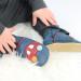 Dotty Fish Navy Cars Soft Leather Toddler Shoes | Non-Slip Suede Soles | 0-6 Months to 4-5 Years - Buy Online on GoSupps.com