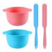2pcs Silicone Wax Warmer Liner  Easy To Clean Wax Pot with Silicone Spatulas For Hair Removal  Non-Stick Wax Pot Silicone Bowl Replacement  Reusable Silicone Waxing Spatulas pot for Hard Wax Heater