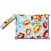 Qiantull Mini diaper bag with colorful animal pattern waterproof wetbag diaper bag 22 * 15cm small wet bag diaper pocket wet dry cloth organizer bags for babies swimming beach camping school
