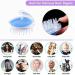 Sigandg 2-Pack Silicone Scalp Massage Brush - Wet & Dry Hair Scalp Stimulator for Improved Circulation & Relaxation - Relaxing Blue - Buy Online on GoSupps.com