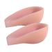 Holibanna 1 Pair Translucent Heightening Insoles Height Increase Feet Cushions Clear Height Increasing Insoles Cup Inserts Shoe Inserts for Heels Women's Pink 11x3.5cm