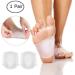 Gel Arch Support Pad - Soft Silicone Clear Reusable Sleeves for Flat Foot Pain Relief - Women Men Plantar Fasciitis Cushioned Brace - Buy Online on GoSupps.com