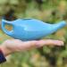 Ceramic Neti Pot with 5 Neti Salt Sachets - Travel-Friendly Design for Sinus Relief (Blue) - Buy Online on GoSupps.com