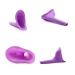 Portable Urinals 1pc Multifunctional Women Urinal Outdoor Travel Camping Portable Female Urinal Soft Silicone Urinal Storage Box for Men Women (Color : Purple)