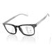 Amorays Progressive Multifocal Reading Glasses Showlight Glass Filter With Leaving Material made of high-quality material for a clear view of nearby and medium and medium-sized and durable black 2.5 x