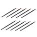 BIUDECO 10pcs Nose Shadow Brush Creme Blush Eye Makeup Eyeliner Blush Cream Blush Brush Black Wooden Handle