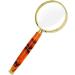 Portable Magnifier Metal Hand-Held Imitation e Handle High-End Gift Parents Elderly Students Reading Full of Stars
