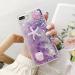 Miagon Liquid Quicksand Case for Xiaomi Mi 10T Glitter Floating Sparkle Bling Transparent 3D Cute Case Starfish Purple Xiaomi Mi 10T Starfish Purple