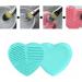 Makeup Brush Silicone Heart-Shaped Makeup Brush Cleaning Brush Heart-Shaped Egg Brush Cleaning Tool Beauty Brush(Green) - Buy Online on GoSupps.com