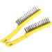 Stainless Steel Brush Set Long Handle Scratch Brush Multipurpose Cleaner Welding and Removing Rust 2  - Buy Online on GoSupps.com