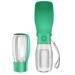 Peteast foldable drinking bottle dogs for on the go with dishwasher -safe design -bearable drinking bottle dog for dogs and cats outdoors during hiking - excavation -proof dog drinking bottle to go light green
