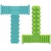 Sensory Chew Toys for Autistic Children (0-12 Years Old) Teething Oral Motor Stimulation ADHD SPD - Silicone Teether Toys for Kids with 3 Unique Textures (2Pack)