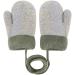 Cozy Toddler Winter Gloves with String | 1-3Yrs | Grey/Bear Print - Buy Online on GoSupps.com