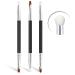 Concealer Brush Makeup Brush Firm Brush with Flat Head Ideal for Small Areas to Cover Easy-to-use Makeup Brushes 3 Coun.