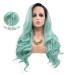Buy Beauty Mermaid Wig - Natural Turquoise Purple Long Wavy Lace Front Wig for Women | Perfect for Cosplay & Parties | Synthetic Heat Fiber Fashion Hairstyle - Buy Online on GoSupps.com