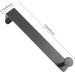 HOMSFOU Towel Holder 2pcs Hook Clothes Hanger Multi-Functional for Door Towel Home Back Hat Rack Over Coat Punch- 21x4.5cm Black - Buy Online on GoSupps.com