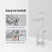 Toilet Paper Holder Stand with Middle Shelf Storage - Gray | Free Standing Bathroom Tissue Holder for Mega Rolls - A-gray - Buy Online on GoSupps.com
