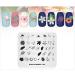 KADS Nail Art Stamping plate Nail Template Nail Art Design Tool Nail DIY Design Image Plate (SU003) - Buy Online on GoSupps.com