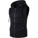 Men's Sleeveless Hooded Tank Top - Lightweight Workout Vest for Bodybuilding - Black, Large - Buy Online on GoSupps.com