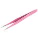 Stainless Steel False Eyelashes Applicator Clip - Pink Tweezers for Home Use - Buy Online on GoSupps.com