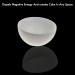 Selenite Round Bowl - Hand-Carved Crystal Holder for Cleansing, Healing, and Charging Crystals - 8 cm - Buy Online on GoSupps.com