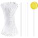 Doumneou 100 Pcs 4" Reusable Clear Acrylic Lollipop Sticks for Making Lollipops Cakes Candy Chocolates - Buy Online on GoSupps.com