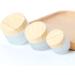 Zeoabsy 4 Pack 5ml Matte Transparent Glass Cream Cans with Lid - Ideal for Cosmetics Gels & Ointments - Eco-Friendly & Durable Storage Solution - Buy Online on GoSupps.com