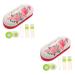 Solustrie 2 sentences Double -lodged glasses case portable glasses case vacation - lens container accessories double glasses case travel accessories mirror film portable contact holder