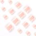 Short White Square Fake Toenails with Glitter Designs - 24Pcs Style2 - Buy Online on GoSupps.com