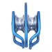 Double pulley smooth surface double-sided swivel castor for lifting
