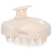 FREATECCH CHARD Massage brush Shampoo brush for hair washing head massage and hair growth silicone ridge care hair root and removal dandruff improved wheat straw handle beige beige classic