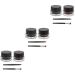 FOMIYES 6 Pcs Black Eyeliner Pencils Waterproof Eye Liner Pencil Eye Shadow Cream Eyebrow Gel Matte Brush
