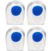 2 Pairs Men s Soft Silicone Massage Heel Pads | Comfortable Height Increase Gel Insoles - Buy Online on GoSupps.com