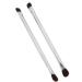 2 Pack Double Ended Eyeshadow Brush Ideal Makeup Tool Professional Silver Makeup Soft Fiber Hair Concealer Brush Makeup Tool