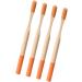 4-Pack Natural Bamboo Toothbrushes - Eco-Friendly Soft Grip Travel-Friendly for Kids & Adults - Buy Online on GoSupps.com