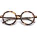 Round Blue Light Blocking Glasses for Men & Women | Retro 70s Oversized Circle Frame Eyewear - Tortoise 48mm - Buy Online on GoSupps.com