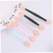 CANIGHT 50 Pcs Eyeshadow Double Ended Makeup Brush Sponge Applicator Double Sided Makeup Brush Black Size 1 Black - Buy Online on GoSupps.com