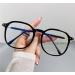 Anti Glare Cute Computer Readers Blue Light Blocking Reading Glasses Eyewear Flat Light Mirror for Women/Men +0.00 Black