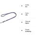 Buy Mystique Rubberized Leash - 20mm Standard Carabiner - 3m - Purple | International Shipping Available - Buy Online on GoSupps.com