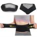 Adjustable Back Lumbar Support Belt - Magnetic Self-Heating Anti-Slip Grip Posture Stabilizer Injury Relief - Black (Small - Buy Online on GoSupps.com