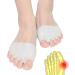 Toe Separators for Overlapping Toes Metatarsal Pads for Women and Men 4 PCS Ball of Foot Cushion Pads Toe Spacers Mortons Neuroma Pads For Blisters Bunion Metatarsalgia Forefoot Pain Relief(White) White Forefoot Cushions Pads