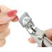 False Nail Tip Clipper Trimmer - Acrylic Edge Cutter Tool (Silver) - Buy Online on GoSupps.com