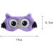 EXCEART Owl Eye Cover - Cute Cartoon Animal Sleep Mask for Kids & Adults - Purple - Buy Online on GoSupps.com