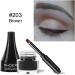 Mysense Matte Cream Brown Eyeliner Gel Pot with Brush Cream Eyeliner Makeup Smooth High Pigmented Matte Eye Makeup Gel Eye Liners for Women 203 Brown Matte Brown - Buy Online on GoSupps.com