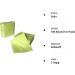 Light Green Paper Napkins 24x24 cm - 2-Ply 100 Pieces - Premium Quality for Events & Parties - Buy Online on GoSupps.com