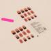 24Pcs/Set Press On Nails Long Ins Brown Sparkling Diamond False Nails Acrylic Fake Nails Full Cover Nails Tips Artificial Finger Manicure Press on nails for Women and Girls - Buy Online on GoSupps.com