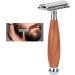 Dekaim Wooden Handle Razor | Classic Men's Double Blade Safety Razor | Premium Manual Shaving Experience - Buy Online on GoSupps.com