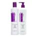 Fanola no yellow silver-gloss shampoo anti-yellowstitch 350 ml & no yellow mask neutralized yellow tones hair mask anti yellow tinge silver mask maintains brightened scabbing & gray hair 350ml 350 ml (1 Pack) bundle with fanola no yellow mask