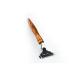 DOM wet razor with olive wood handle "Zugspitze" with M3 blade