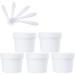 empty jars with lids cosmetic jar B0CL9KHB4R5 PC 200ml Pink Mask Mixing Bowl Empty 200g Plastic Storage Jars with Inner Liner for Storage Body Hand Face Cream Lotion Gel 5X Spatula (Color : Geel Si